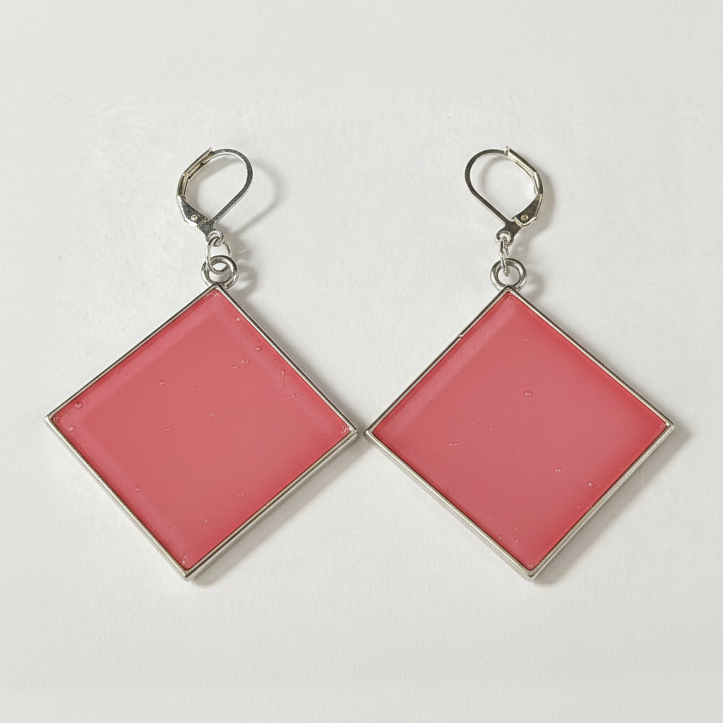 Coral Luxe Diamond Drops