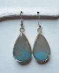 Silver Mist Teardrop Earrings